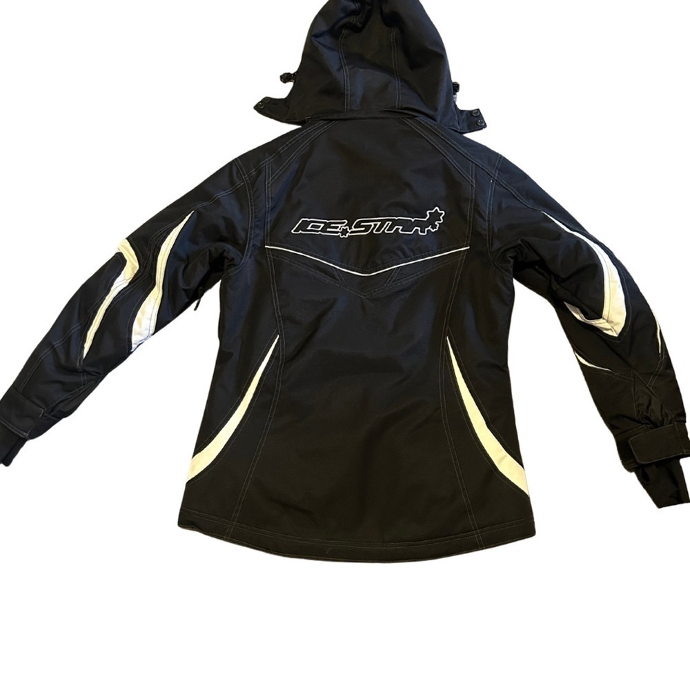 ICE STAR Flotex Floatation Jacket Snowmobile Gear Black and White Womens - Picture 7 of 12